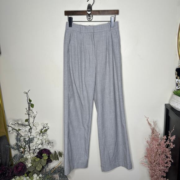 ABERCROMBIE & FITCH Sloane Tailored Pant Heather Gray Sz 26/2R {X22} - Picture 2 of 5